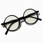 Lunettes &agrave; verres transparents circulaires noires Claire&#39;s&nbsp;Club,