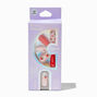French Strawberry Stiletto Vegan Faux Nail Set - 24 Pack,