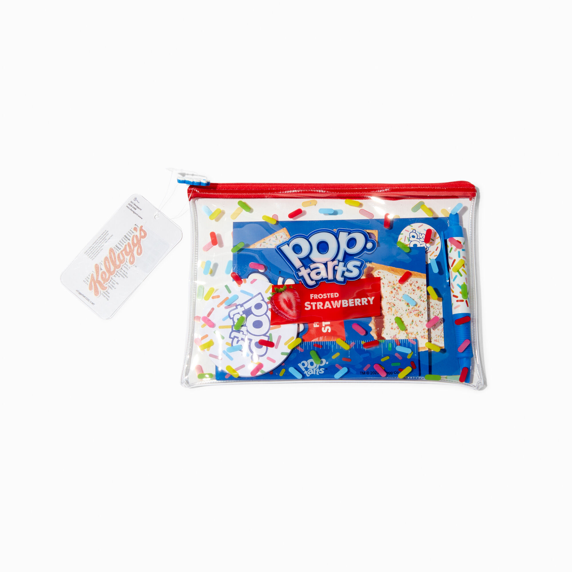 View Claires Kellogs Pop Tarts Zip Pouch Stationery Set information