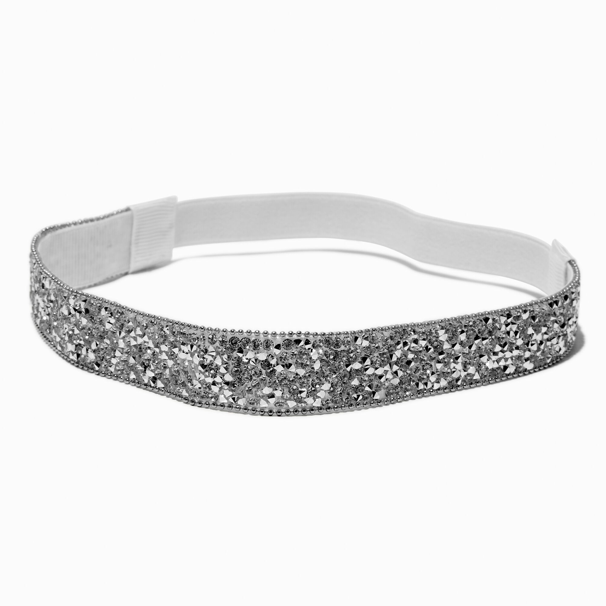 View Claires Club Glitter Headwrap Silver information