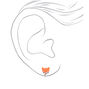 Boucles d&rsquo;oreilles &agrave; clip chouette, renard et rose - Lot de 3,