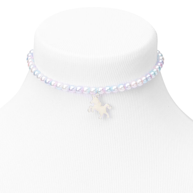 Claire&#39;s Club Pearl Unicorn Jewelry Set - Purple, 2 Pack,