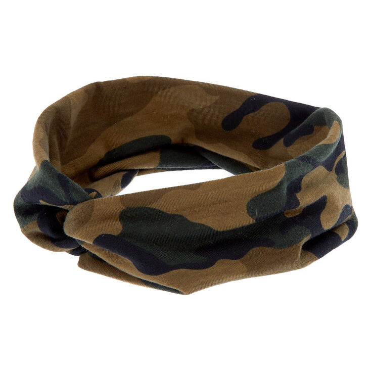 Claire's Bandeau camouflage en jersey torsadé