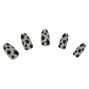 Lot de 24&nbsp;faux ongles &eacute;toiles &agrave; paillettes argent&eacute;es,