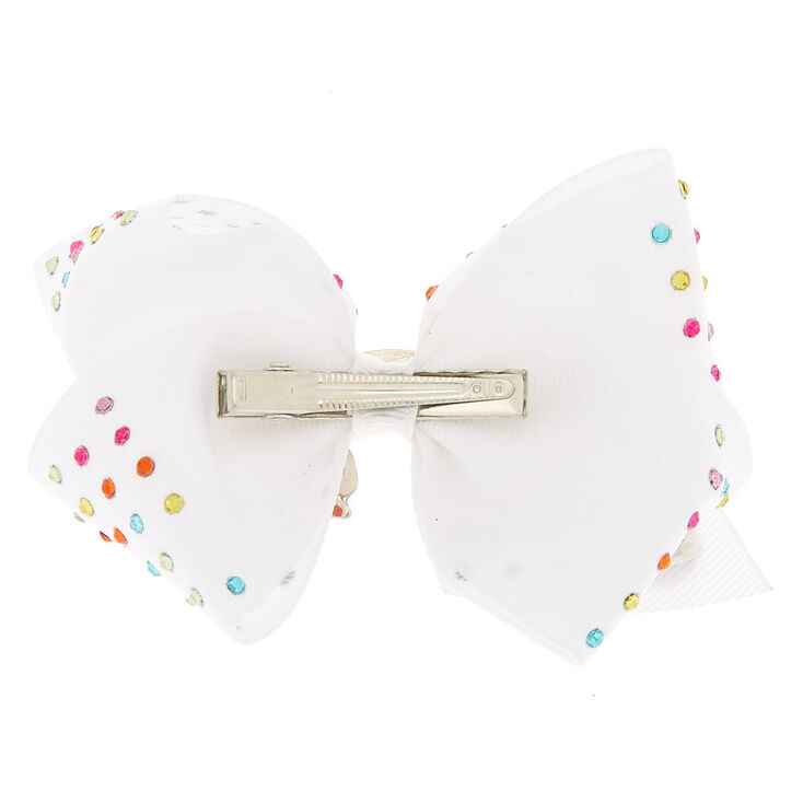 Claire&#39;s Club Red Nylon Ribbed Bow Headwrap,
