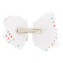 Claire&#39;s Club Red Nylon Ribbed Bow Headwrap,