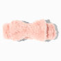 Blush Pink Furry Makeup Bow Headwrap,