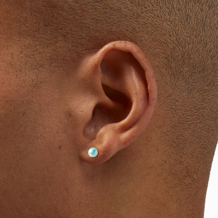 Pearl &amp; Crystal Stud Earrings - 9 Pack,