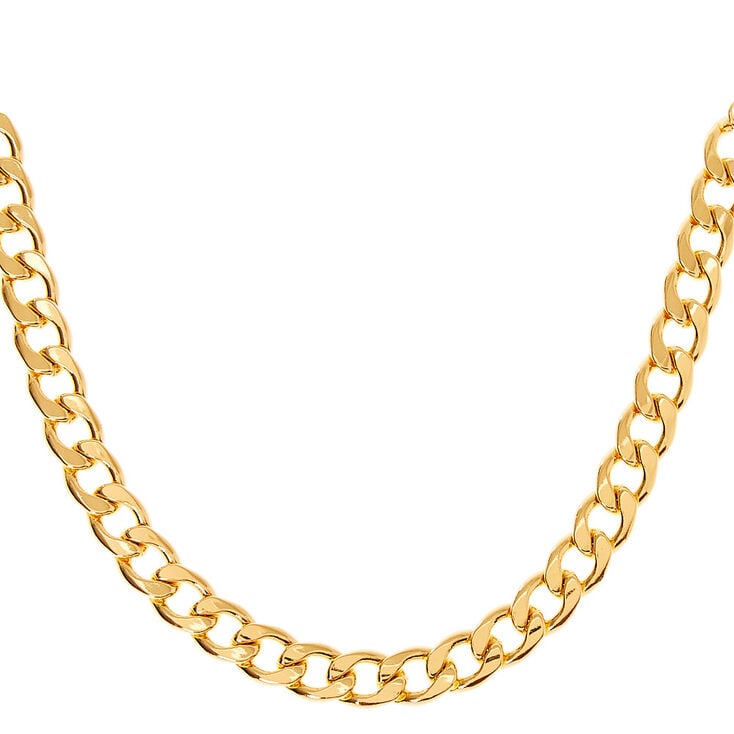 Gold Chunky Chain Necklace,