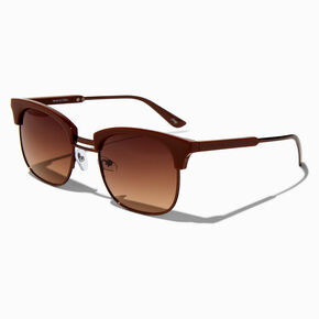 Brown Browline Sunglasses,