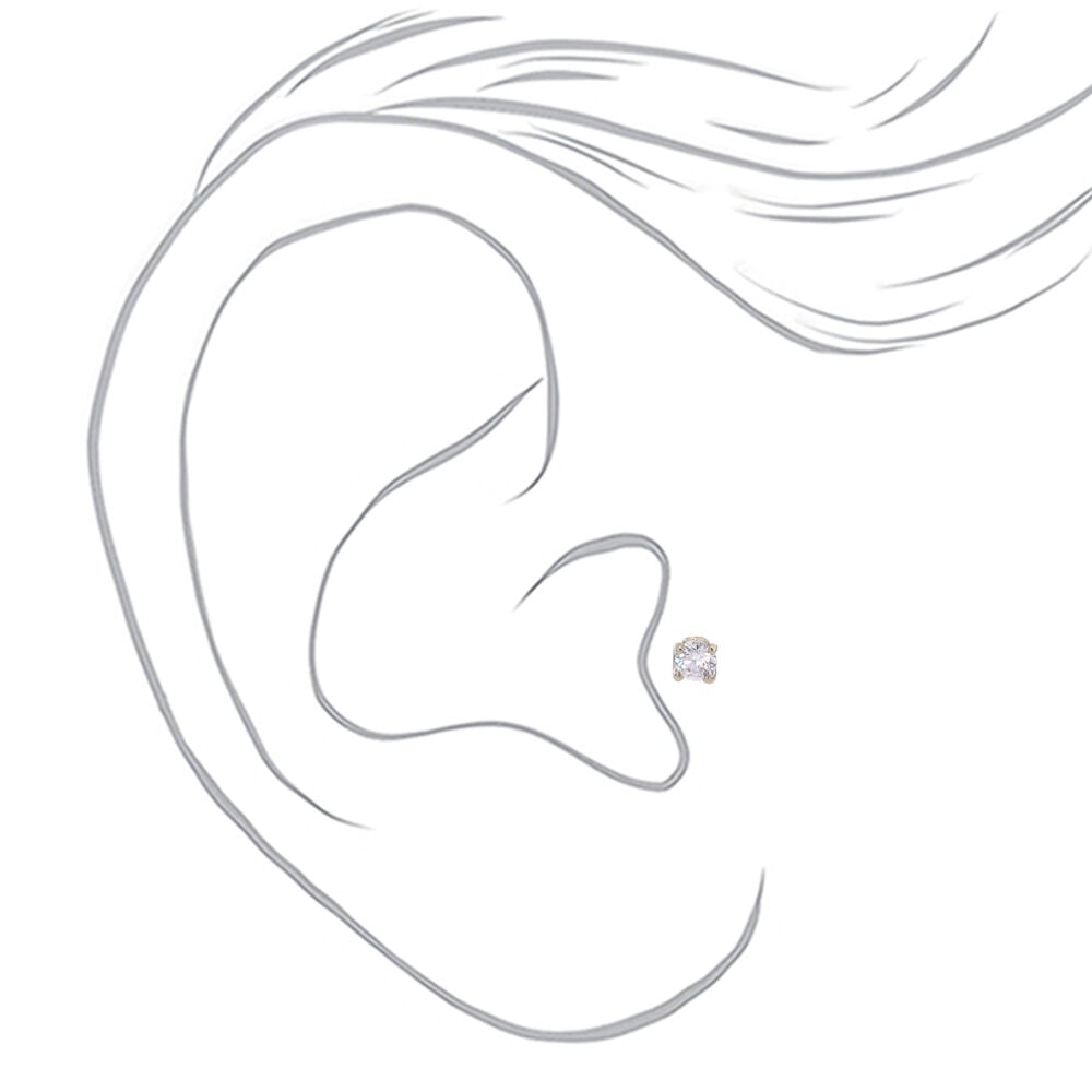 Boucles d'oreilles arrière plat avec clou fluo pour piercing tragus plusieurs tops 1,2 mm couleur argentée - Lot de 5,