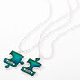 Best Friends Mood Puzzle Pendant Necklaces - 2 Pack,