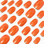 Dark Nude Glazed Medium Oval Vegan Faux Nail Set - 24 Pack,