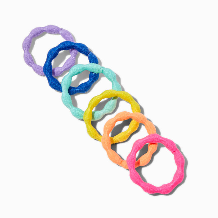 Claire&#39;s Club Rainbow Bubble Mini Hair Ties - 18 Pack,
