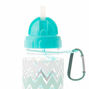 Bouteille d&#39;eau &agrave; motif chevrons couleur menthe,