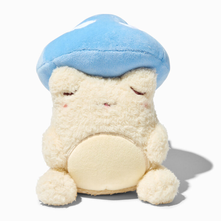 #Plush Goals by Cuddle Barn® 8'' Small Sleepy Toadstool Frog Wawa Plush Toy