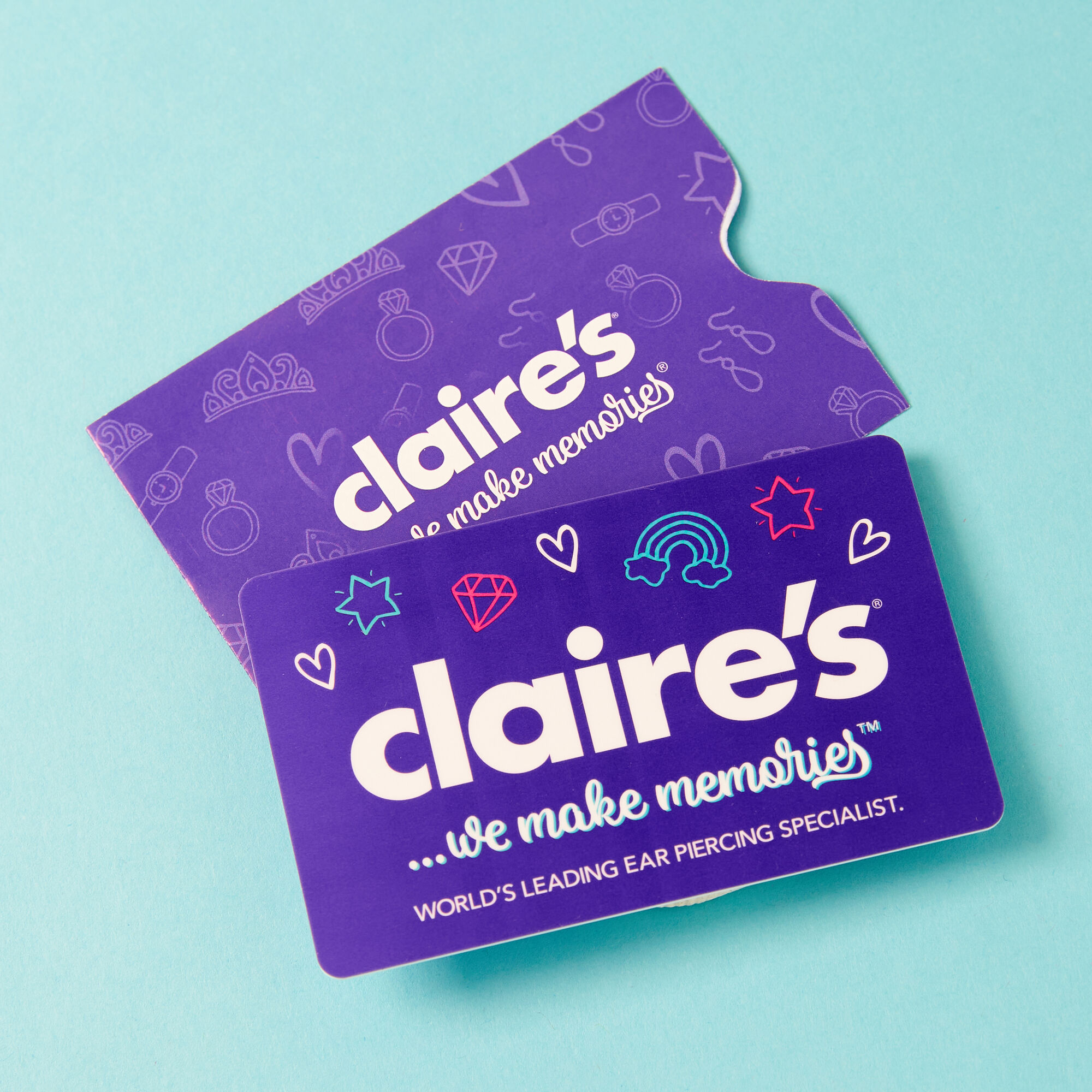View Claires 25 Gbp Gift Card Purple information