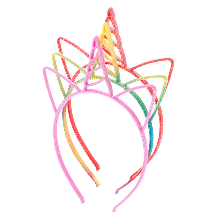 Claire&#39;s Club Unicorn Cat Ears Headbands - 3 Pack,