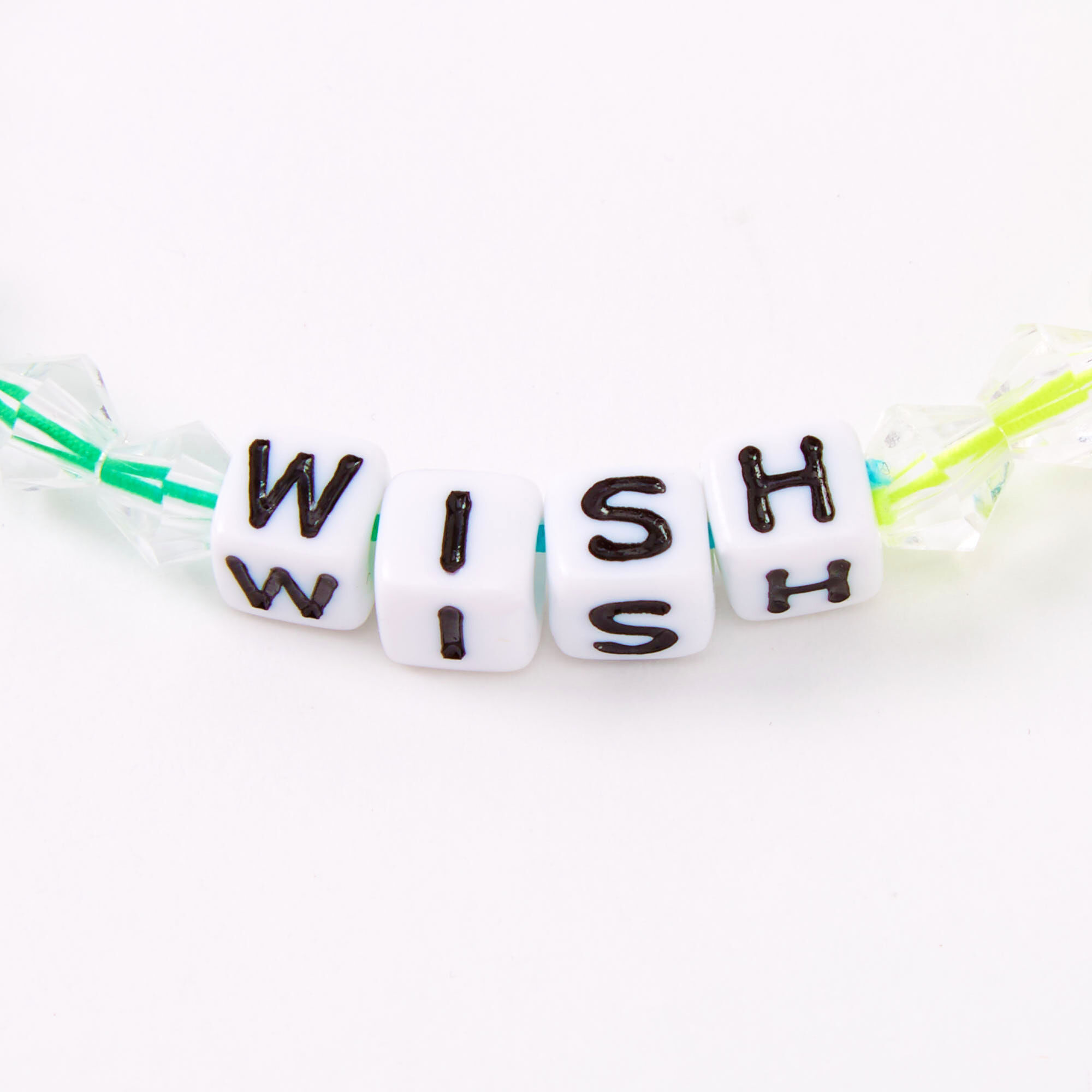 Ombre Rainbow Wish Beaded Stretch Bracelet,