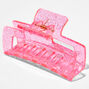 Medium Rectangle Pink Glitter Hair Claw,