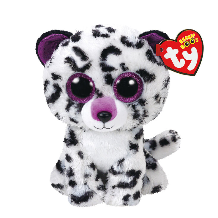 Ty Beanie Boo Small Violet the Leopard Soft Toy,