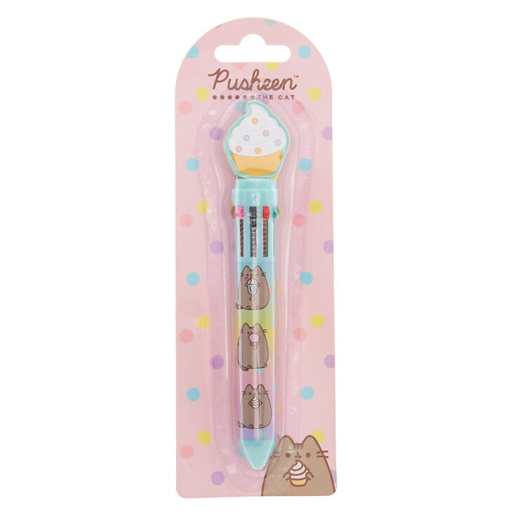 Stylo 10&nbsp;couleurs effet d&eacute;grad&eacute; Pusheen&reg; &ndash; Turquoise,