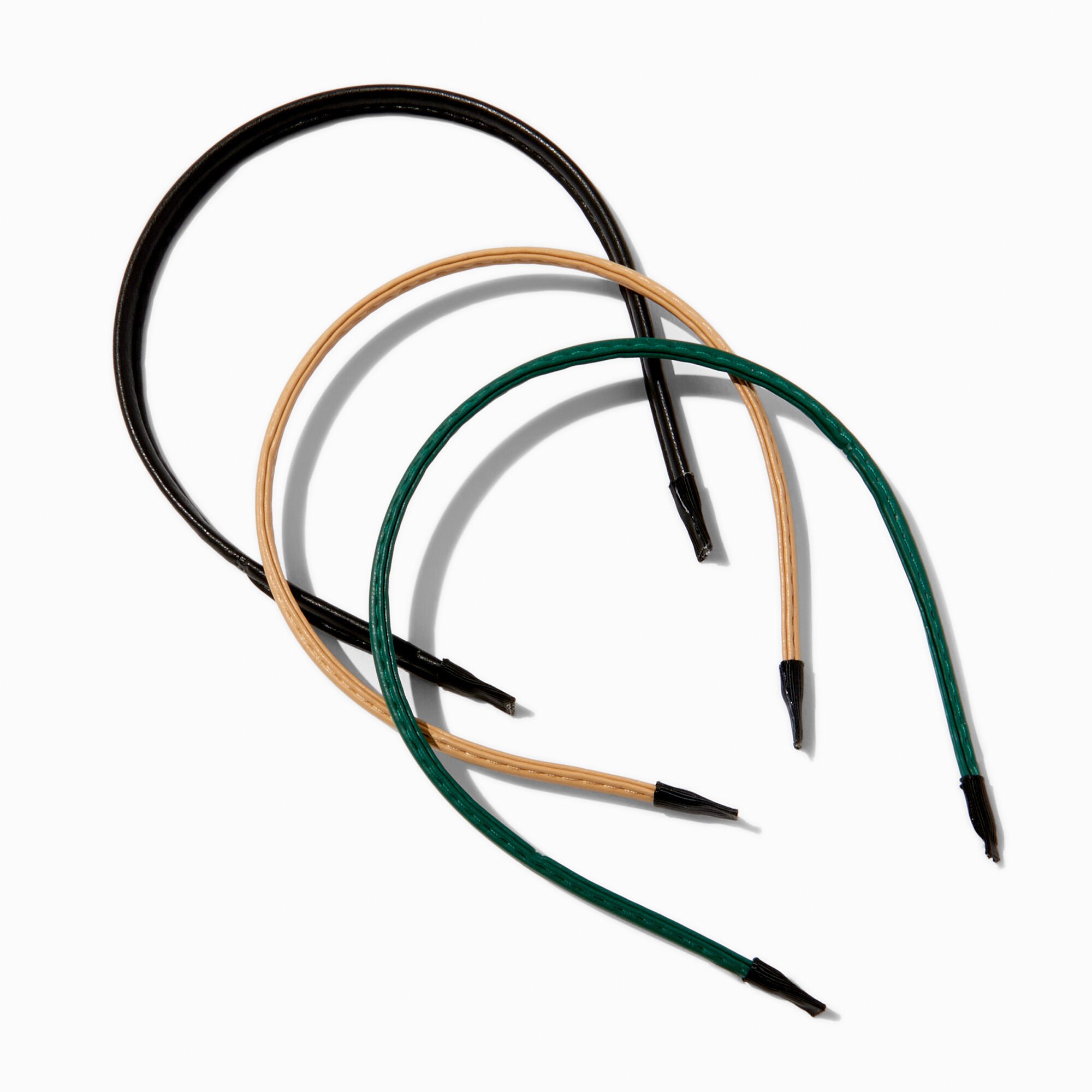 Earth Tone Thin Headbands - 3 Pack,