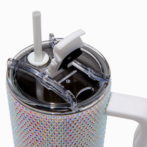 Iridescent Studded Stainless Steel Handled Tumbler,