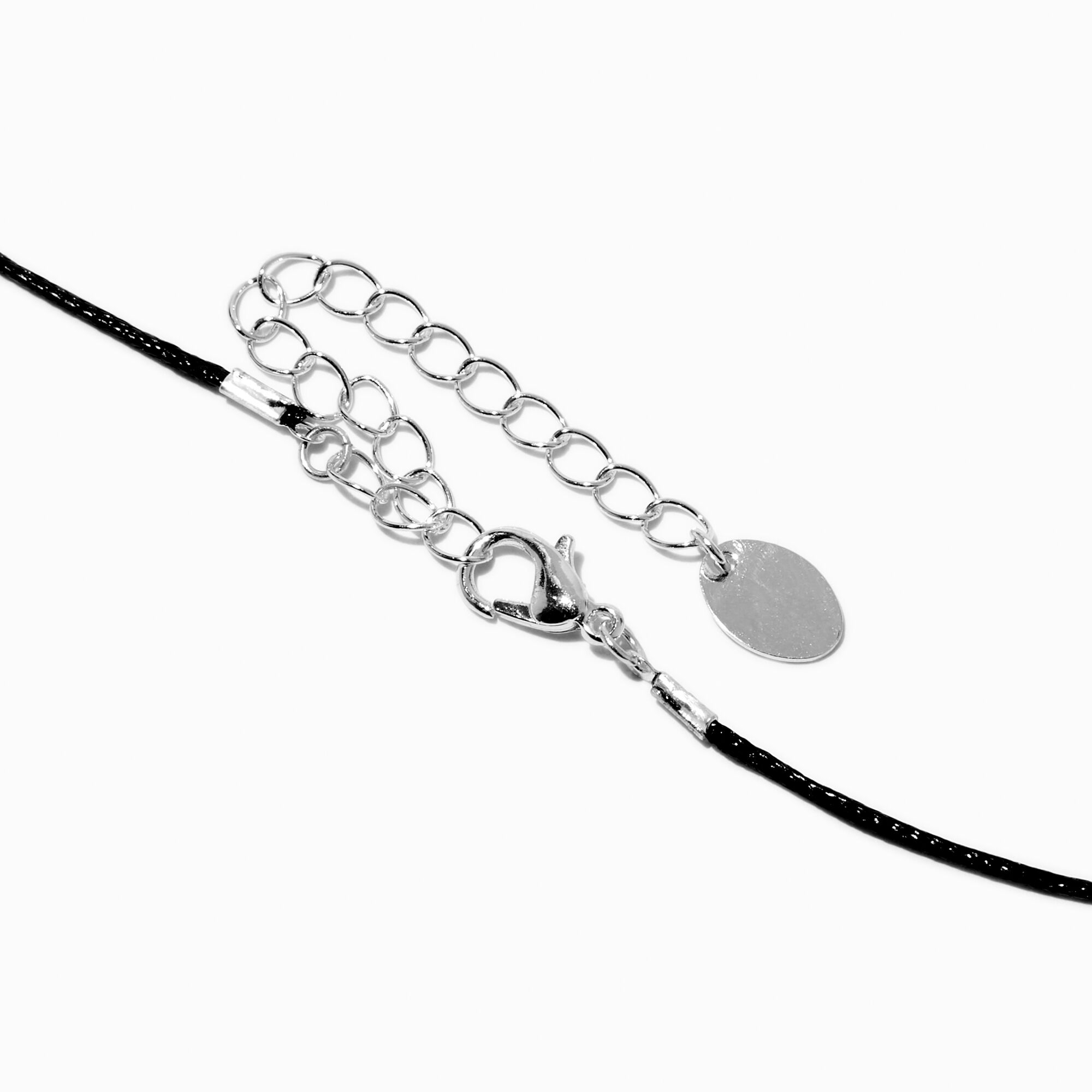 Silver-tone Angel Heart Locket Pendant Necklace,