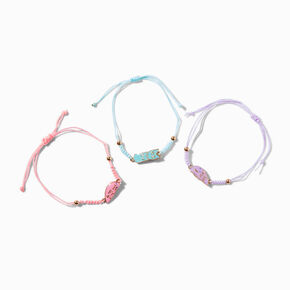 Best Friends Glow in the Dark Pastel Heart Bracelet Set - 3 Pack,