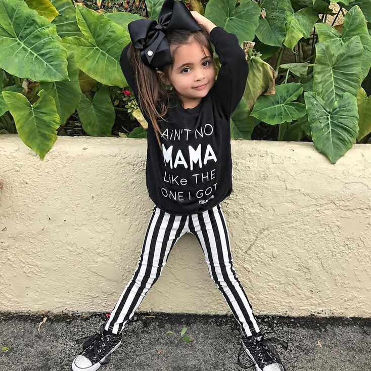 JoJo Siwa™ Large Black Signature Hair Bow | Claire's US