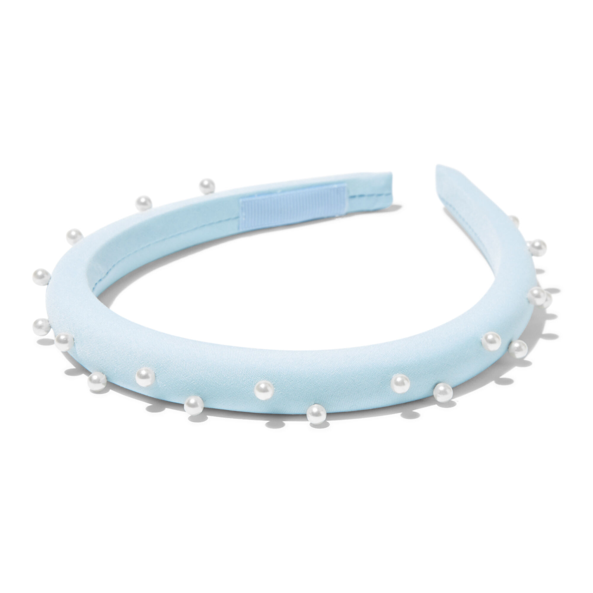 View Claires Pearl Embellished Headband Blue information