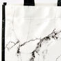 Sac cabas r&eacute;utilisable marbr&eacute; - Blanc,