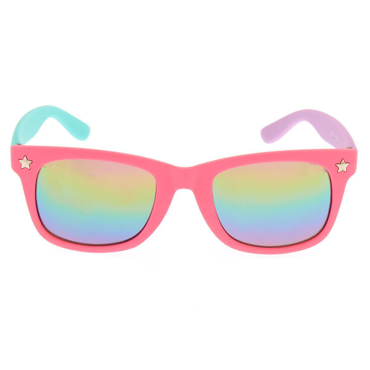 Claire&#39;s Club Three Tone Mirrored Sunglasses,