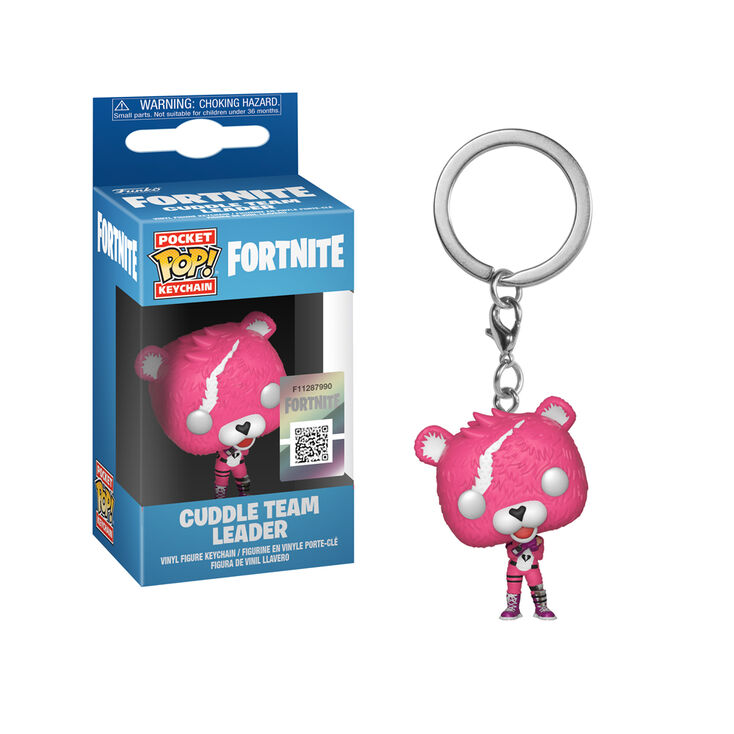 fortnite cuddle team leader vinyl figure keyring pink - fortnite characters pink bear