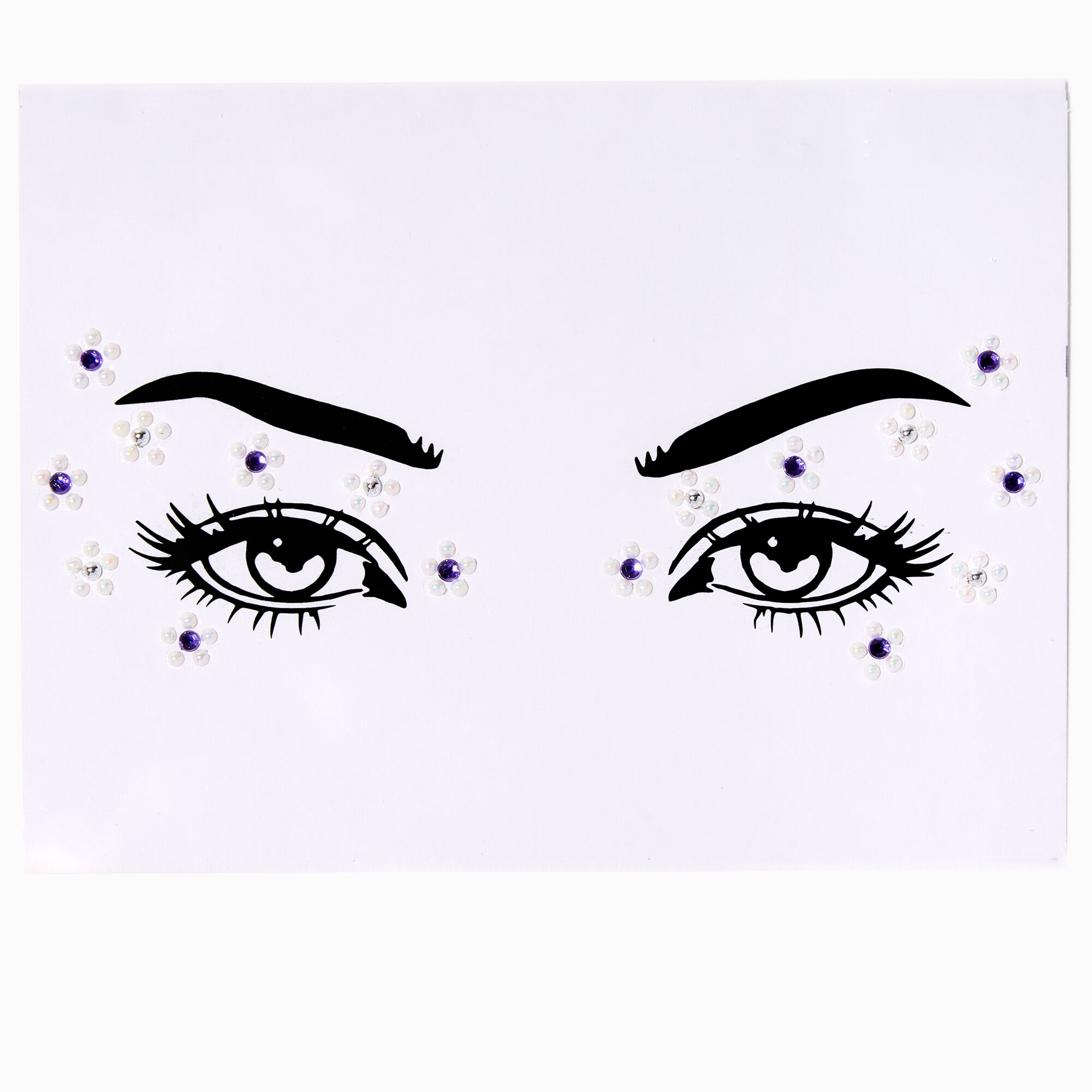 View Claires Daisy Purple Gem Liner White information
