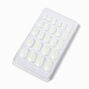 White Chrome Stiletto Press On Vegan Faux Nail Set - 24 Pack,