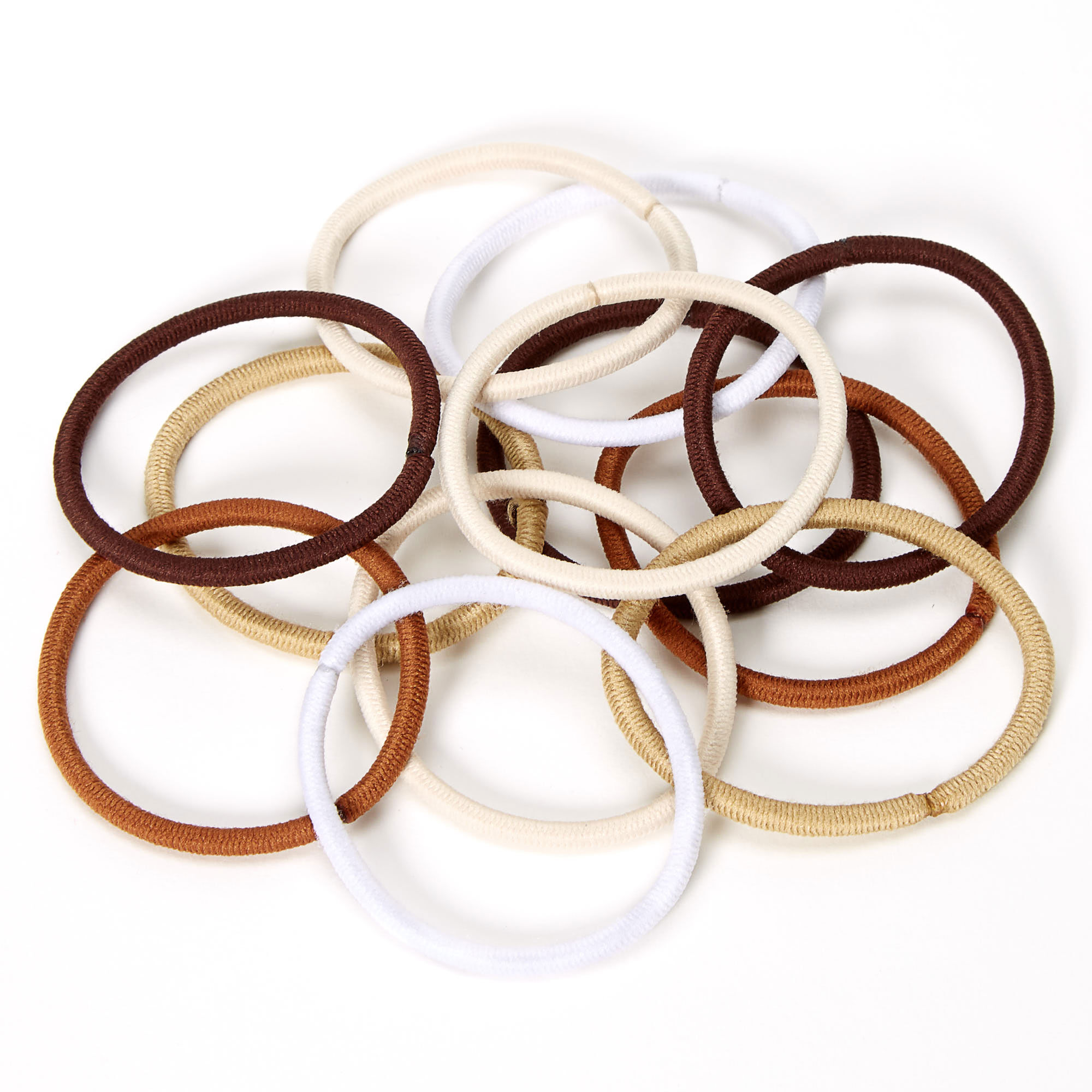 Brown Blend Hair Bobbles - 12 Pack,