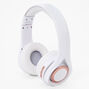 White &amp; Rose Gold Bluetooth Headphones,