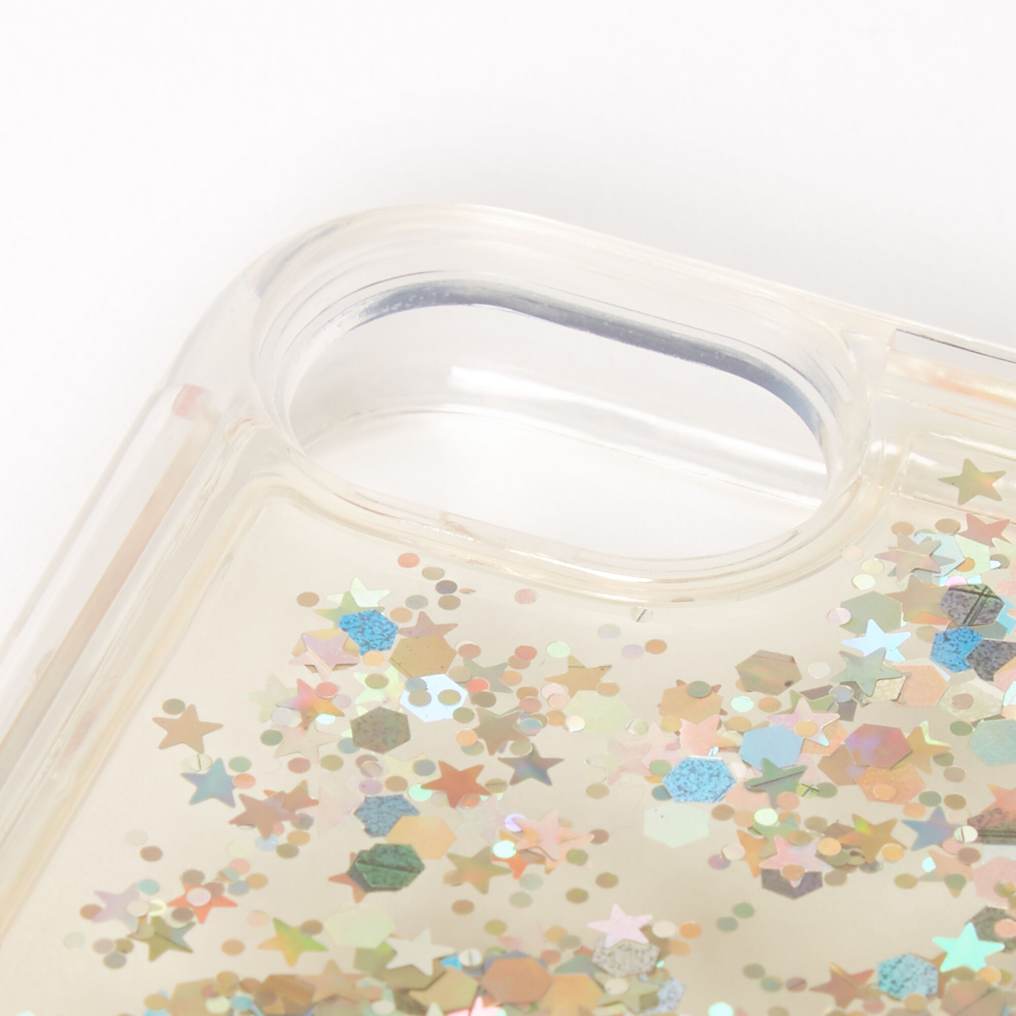 Gold Glitter Star Liquid Fill Phone Case - Fits iPhone® 6/7/8/SE,