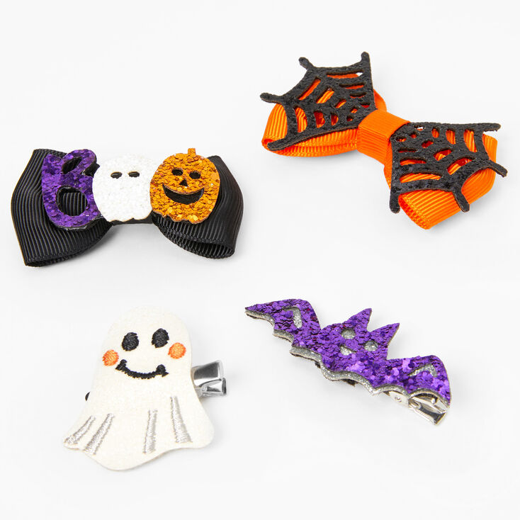 Mixed Halloween Hair Bow Clips - 4 Pack | Claire's US