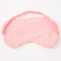 Polka Dot Plush Sleeping Mask - Pink,