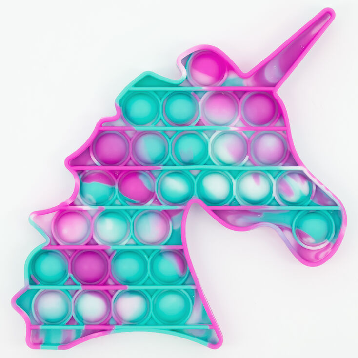 Tie-Dye Unicorn Push Poppers Fidget Toy &ndash; Styles May Vary,