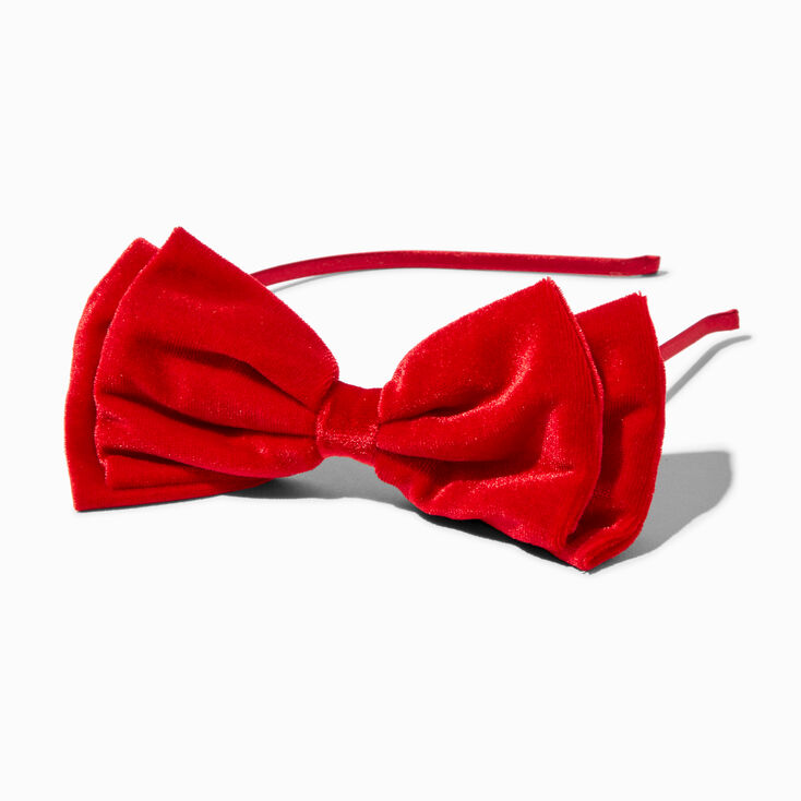 Red Velvet Bow Headband,