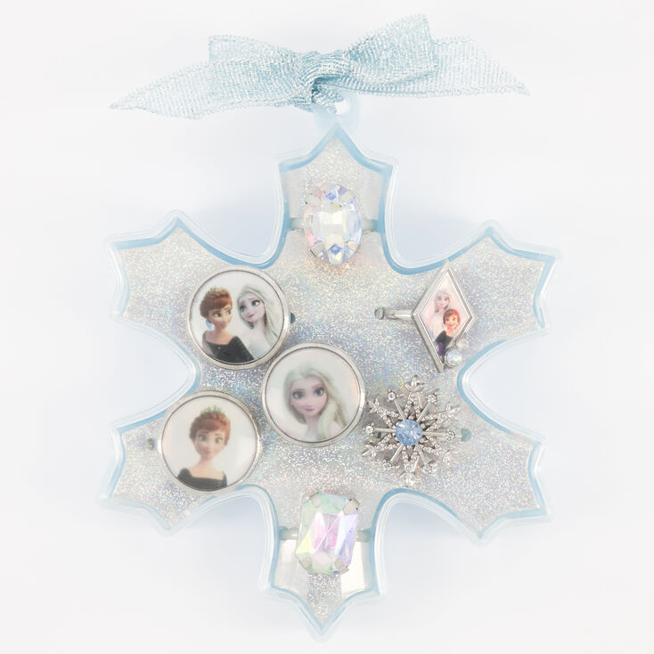 Bagues flocon de neige La Reine des Neiges &copy;Disney - Lot de 7,
