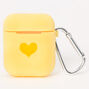 Yellow Heart Silicone Earbud Case Cover - Compatible With Apple AirPods&reg;,