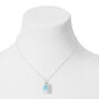 Silver Blue Lemonade Pendant Necklace,