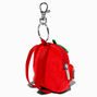 Strawberry Mini Backpack Keychain,