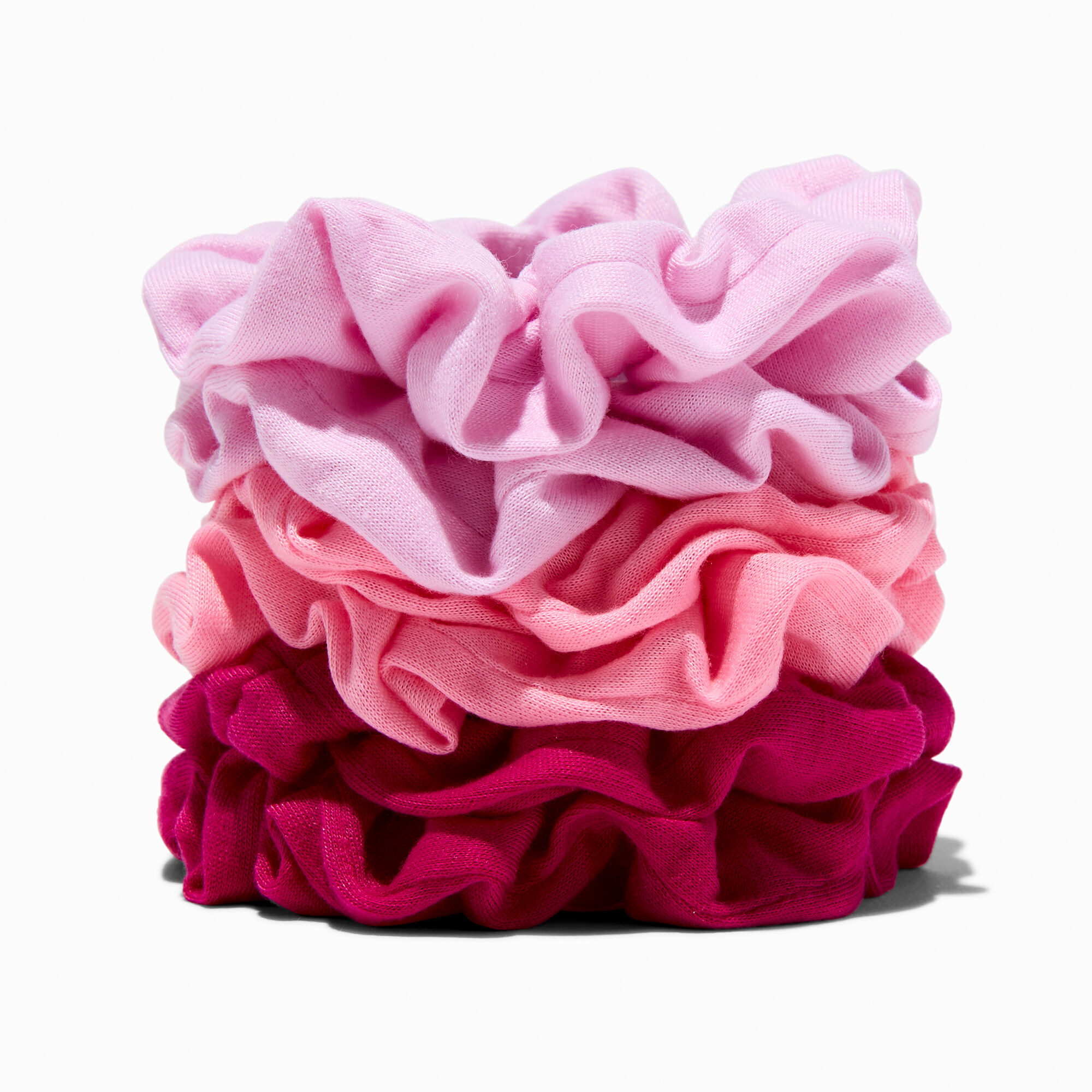 View Claires Tonal Hair Scrunchies 6 Pack Pink information