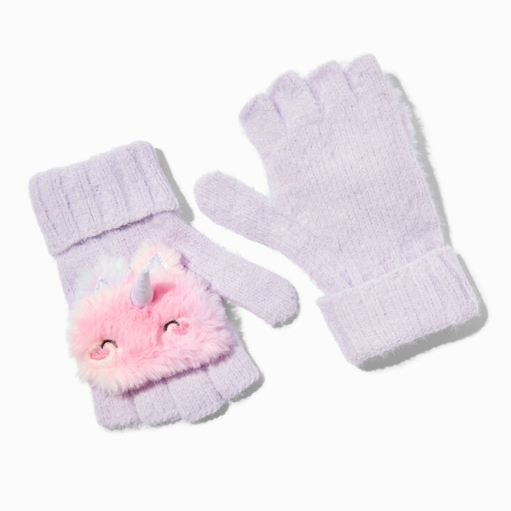 Claire&#39;s Club Ombr&eacute; Unicorn Convertible Gloves,